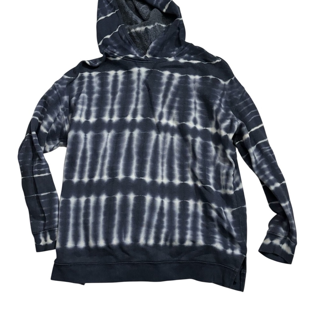 Style & Co. Navy and White Tie-Dye Sweater